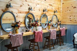Event rentals: tables, chairs & linens provided — Starling Ranch Barn On The Lake